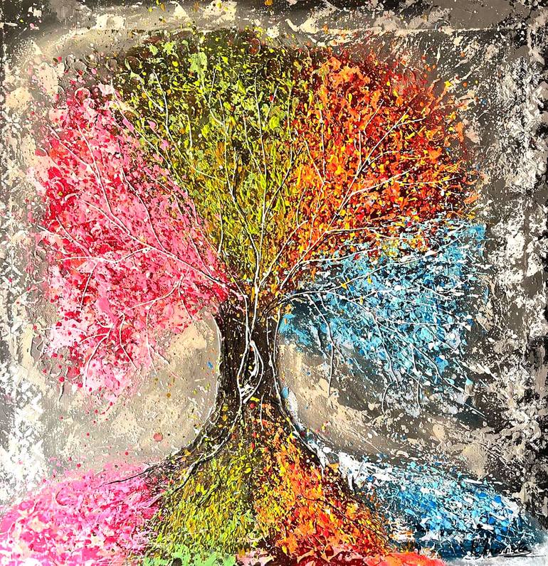 Original Abstract Painting by Natalia Yangalycheva