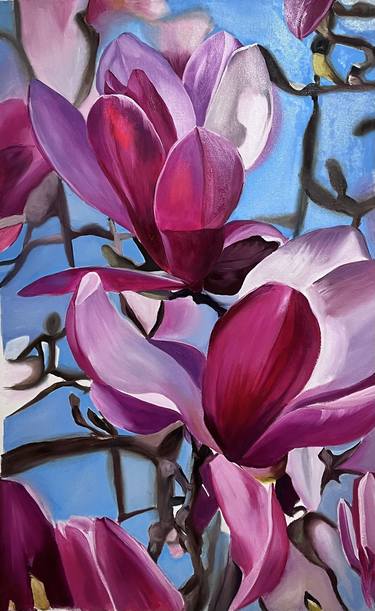 Original Floral Painting by Natalia Yangalycheva