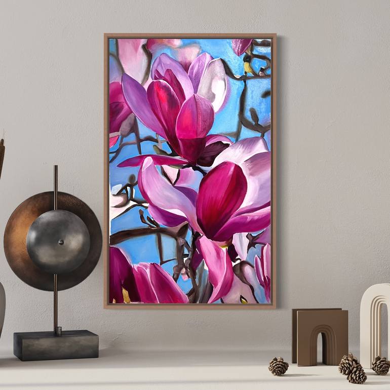 Original Realism Floral Painting by Natalia Yangalycheva