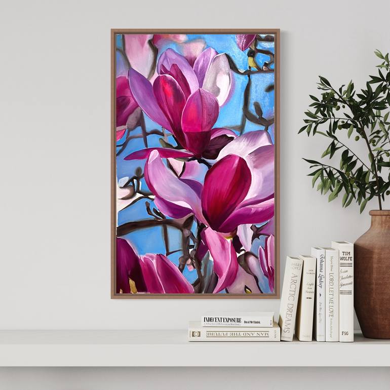 Original Realism Floral Painting by Natalia Yangalycheva