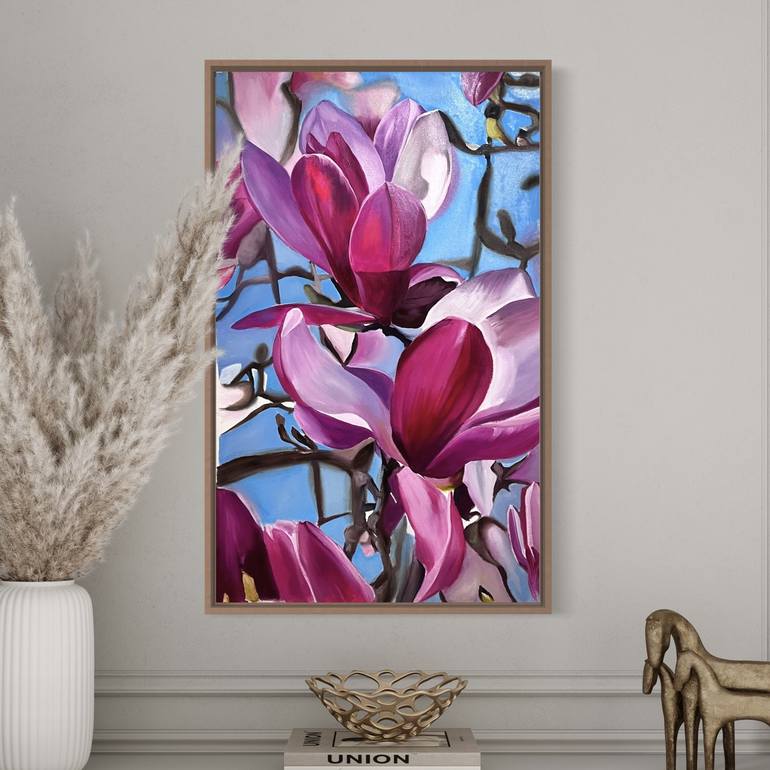 Original Realism Floral Painting by Natalia Yangalycheva