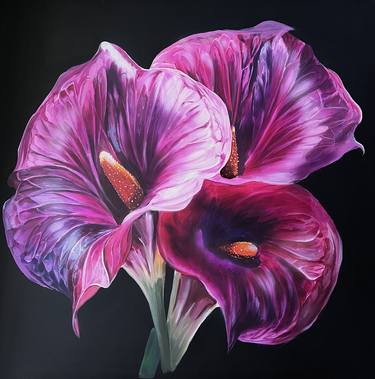 Original Floral Painting by Natalia Yangalycheva