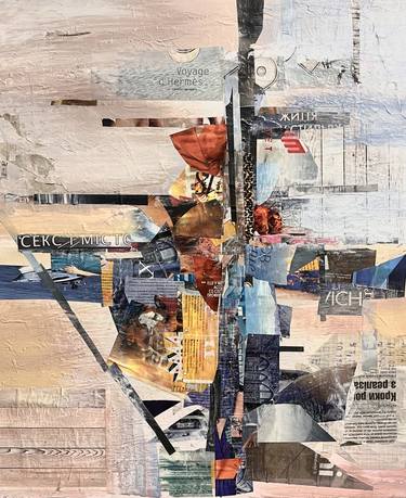 Original Contemporary Abstract Collage by Natalia Yangalycheva