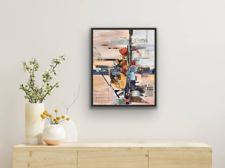 Original Contemporary Abstract Collage by Natalia Yangalycheva