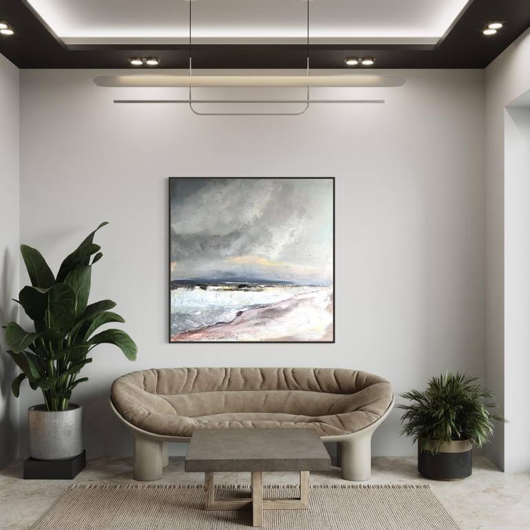 Original Abstract Landscape Painting by Natalia Yangalycheva