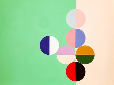 Original Abstract Geometric Paintings by Ellen Ross