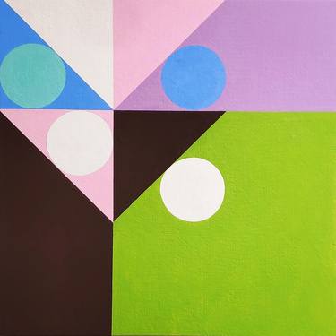 Original Abstract Geometric Paintings by Ellen Ross