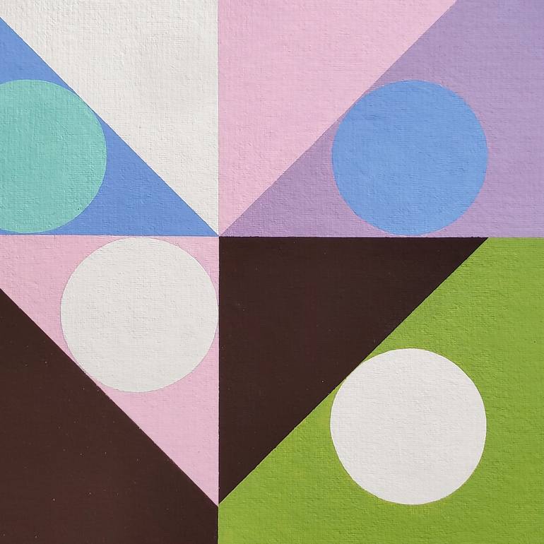 Original Geometric Painting by Ellen Ross