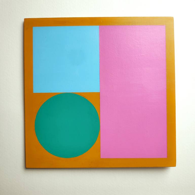 Original Abstract Geometric Painting by Ellen Ross