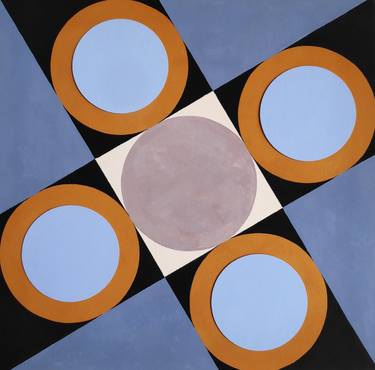 Original Geometric Collage by Ellen Ross