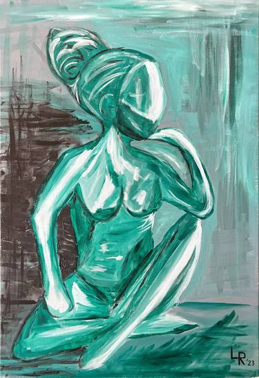 Original Expressionism Nude Paintings by Luca Rossi