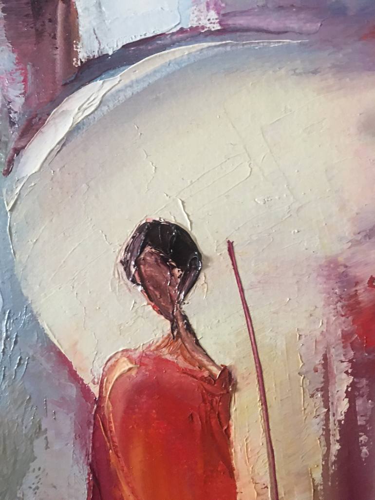 Original Figurative Abstract Painting by Olga Ezhikova