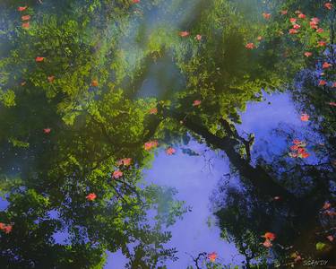 Original Impressionism Botanic Mixed Media by Steve Gandy