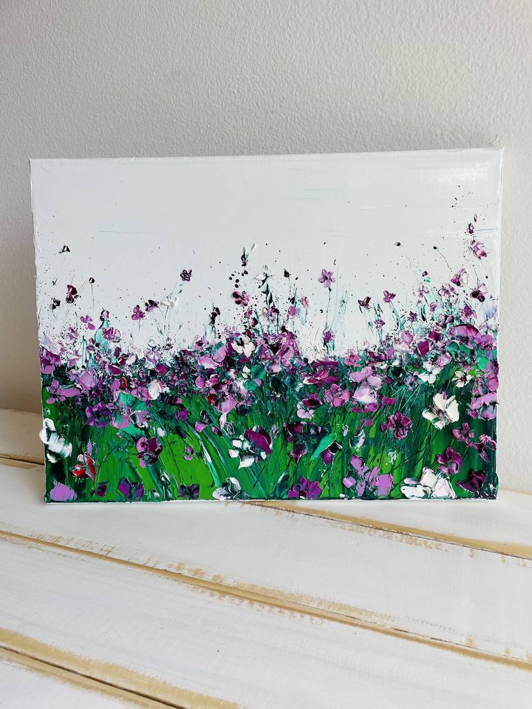 Original Fine Art Floral Painting by Alena Semianiuk