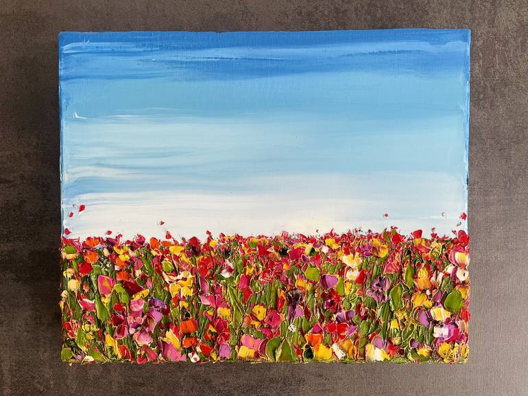 Original Expressionism Floral Painting by Alena Semianiuk