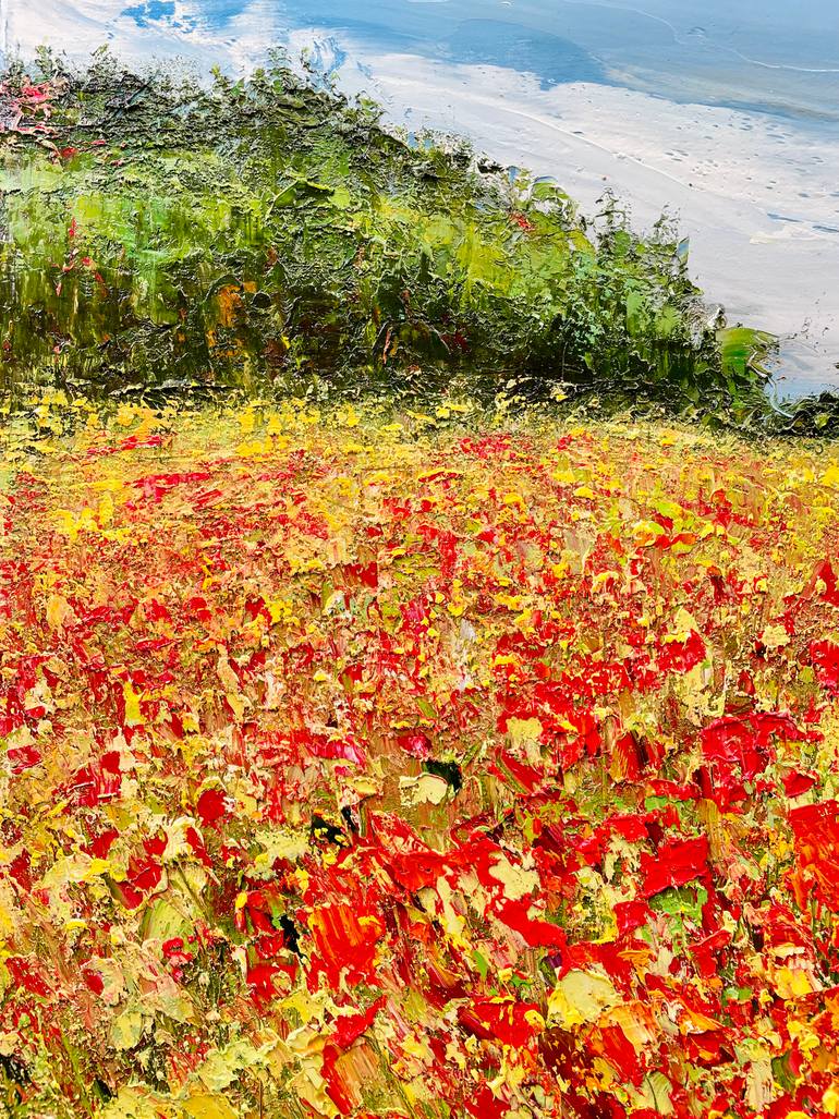 Original Expressionism Landscape Painting by Alena Semianiuk