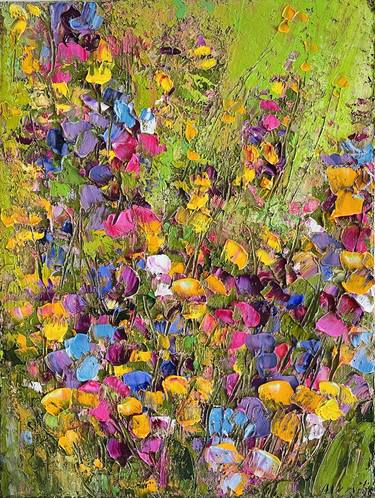 Original Fine Art Floral Paintings by Alena Semianiuk