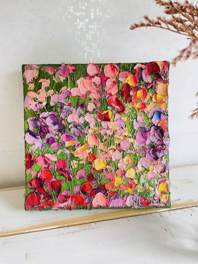 Original Expressionism Floral Painting by Alena Semianiuk