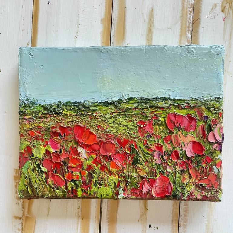 Original Fine Art Floral Painting by Alena Semianiuk