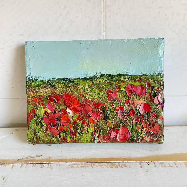 Original Fine Art Floral Painting by Alena Semianiuk