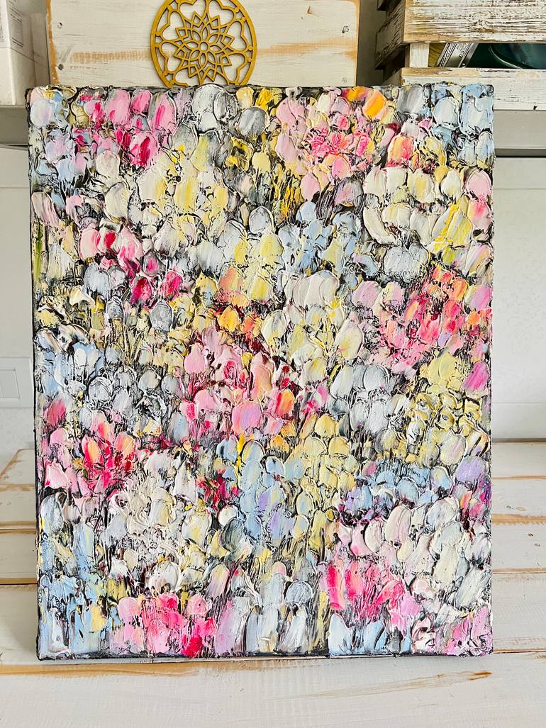 Original Abstract Expressionism Abstract Painting by Alena Semianiuk