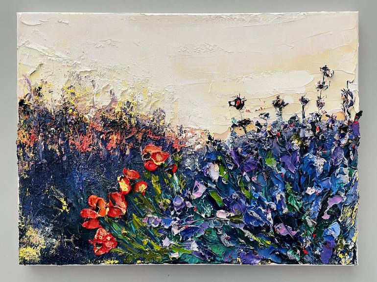 Original Fine Art Floral Painting by Alena Semianiuk