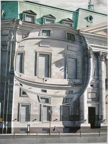Original Architecture Paintings by Marcus Rose