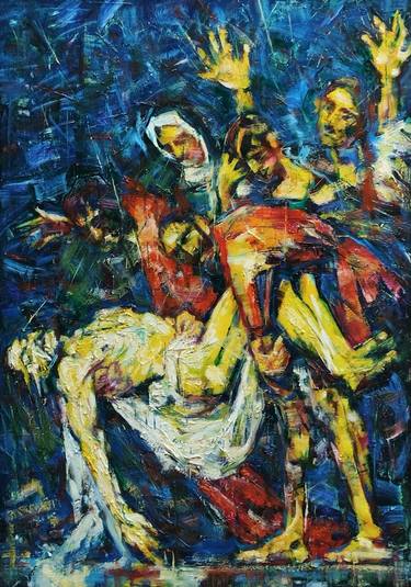 Original Expressionism Religious Paintings by Mati Logoreci