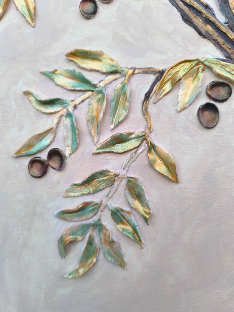 Original Minimalism Botanic Mixed Media by Natalia Koval