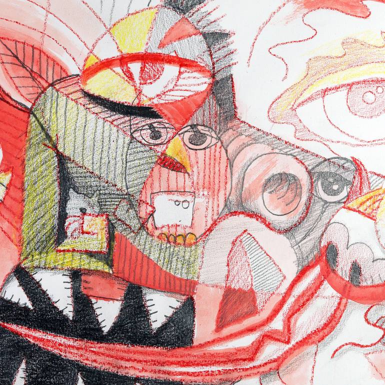 Original Abstract Expressionism Pop Culture/Celebrity Drawing by James Moore