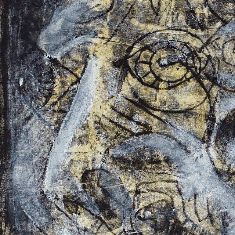 Original Abstract Expressionism Erotic Drawing by James Moore