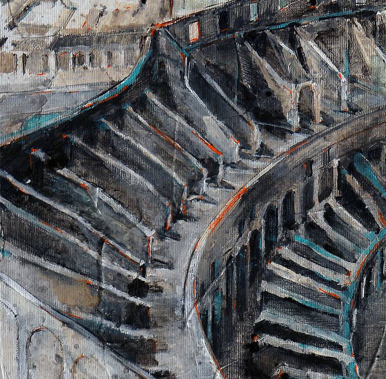 Original Figurative Architecture Painting by Fernando Arribillaga
