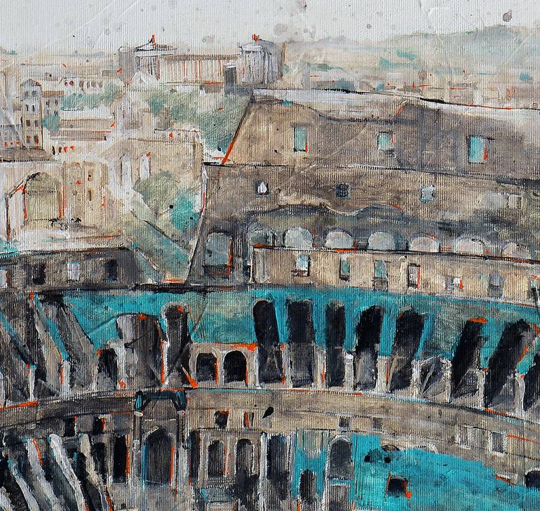 Original Figurative Architecture Painting by Fernando Arribillaga