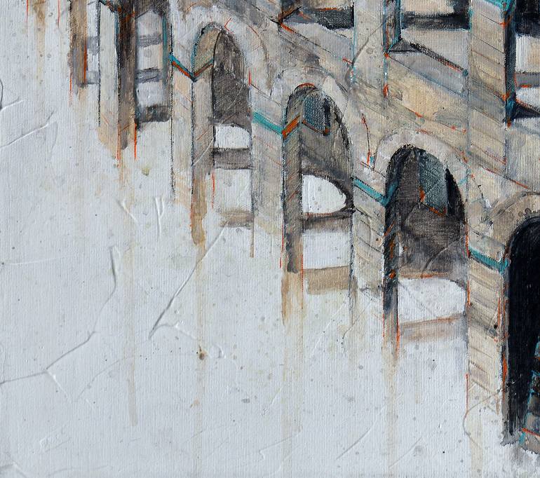 Original Figurative Architecture Painting by Fernando Arribillaga