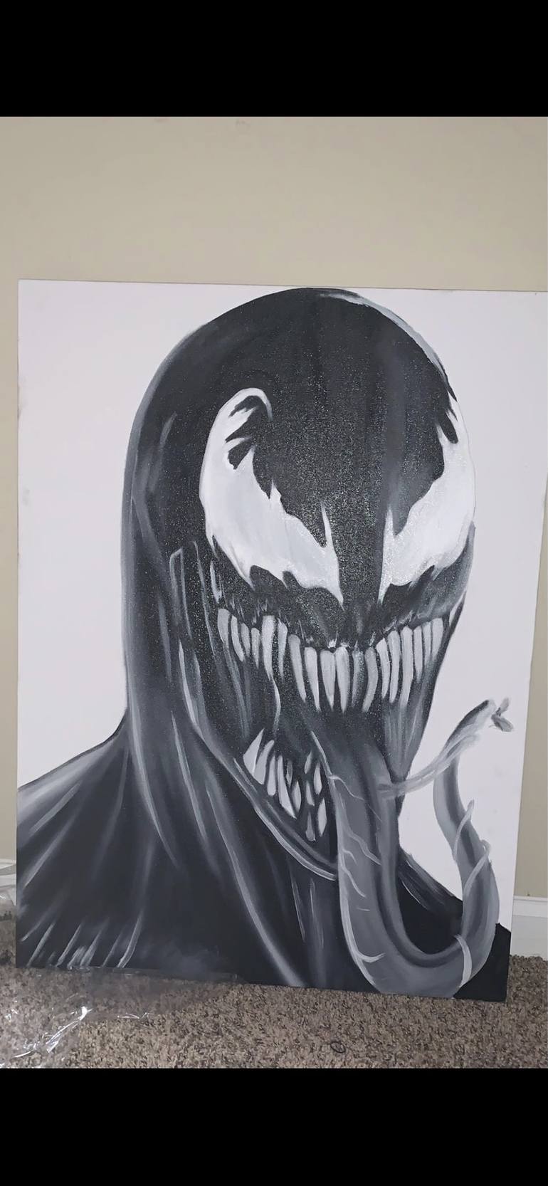 venom oil painting