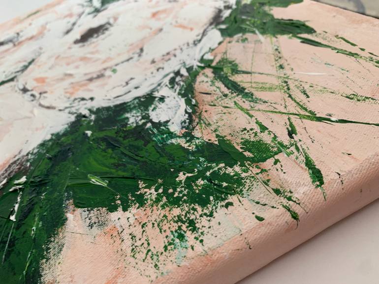 Original Abstract Floral Painting by Tatiana Malinovscaia