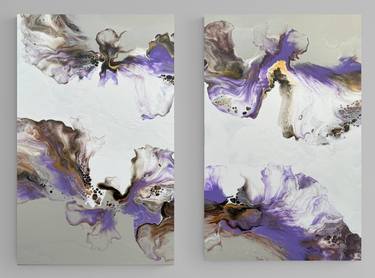 Original Abstract Floral Paintings by Tatiana Malinovscaia