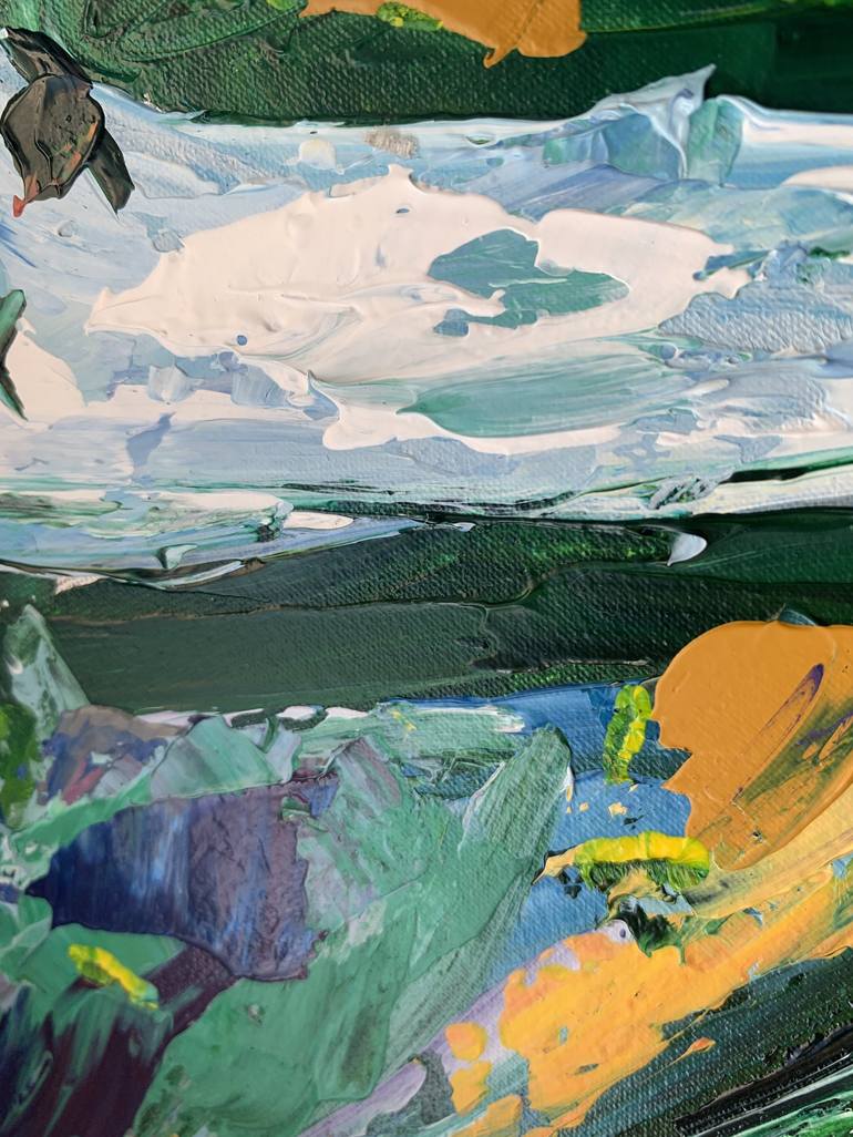 Original Impressionism Landscape Painting by Tatiana Malinovscaia