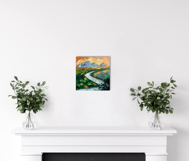 Original Impressionism Landscape Painting by Tatiana Malinovscaia