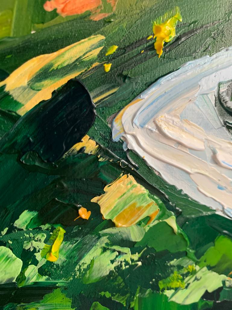 Original Impressionism Landscape Painting by Tatiana Malinovscaia