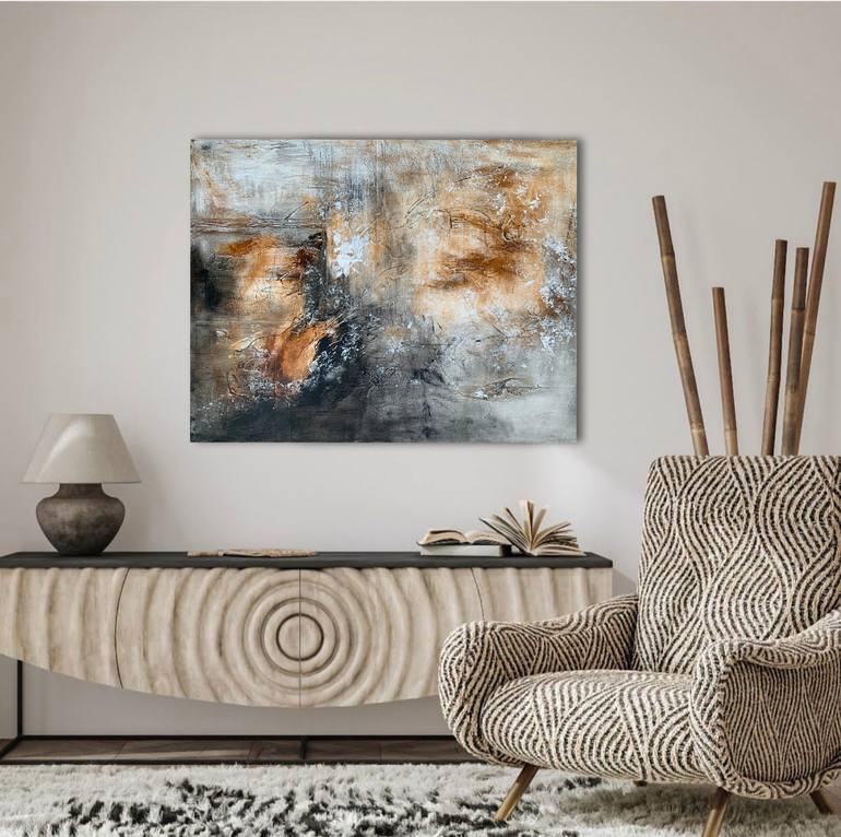 Original Abstract Expressionism Abstract Painting by Tatiana Malinovscaia