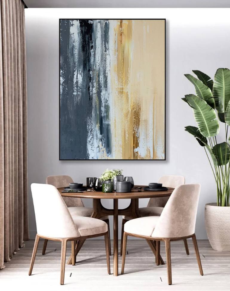 Original Abstract Landscape Painting by Tatiana Malinovscaia