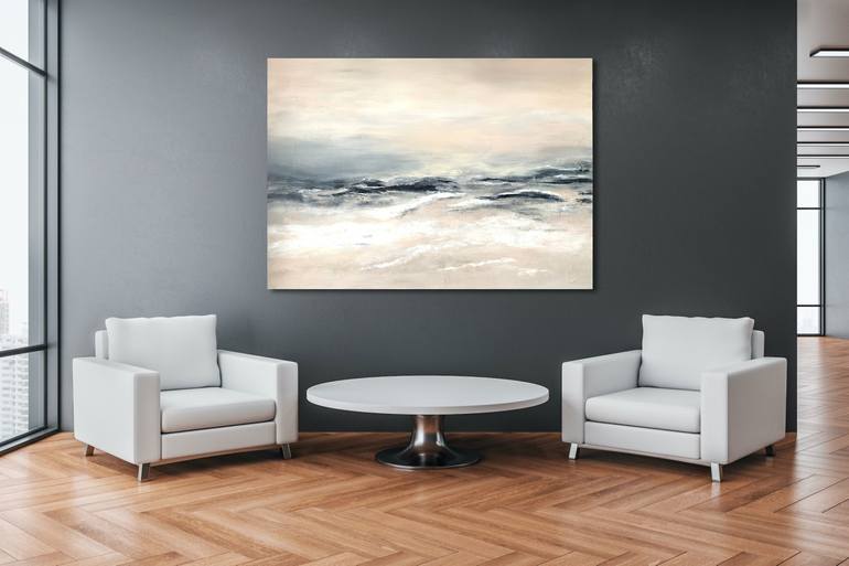 Original Abstract Landscape Painting by Tatiana Malinovscaia