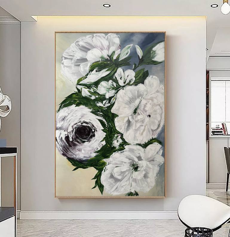 Original Floral Painting by Tatiana Malinovscaia