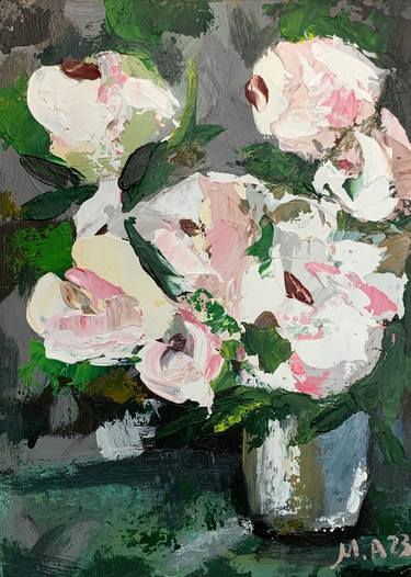Print of Impressionism Floral Paintings by Tatiana Malinovscaia