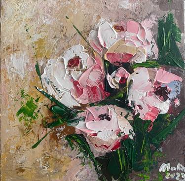 Original Abstract Floral Paintings by Tatiana Malinovscaia