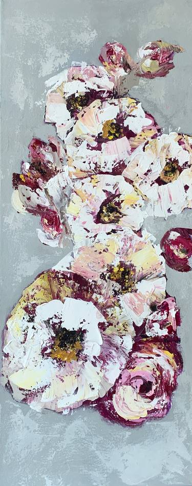 Original Abstract Floral Paintings by Tatiana Malinovscaia