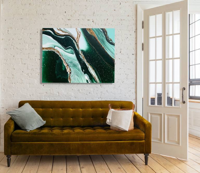 Original Conceptual Abstract Painting by Tatiana Malinovscaia