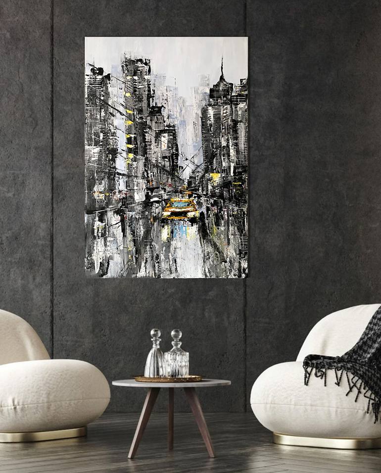 Original Cities Painting by Tatiana Malinovscaia