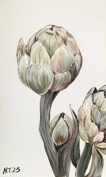 Original Fine Art Floral Paintings by Tatiana Malinovscaia